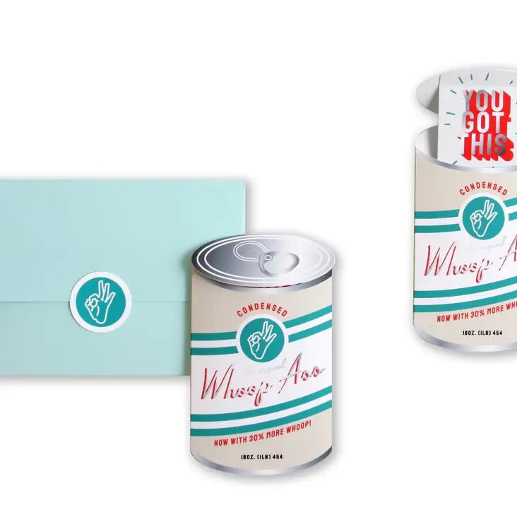 Canned Whoop-Ass | Pop-Up Card